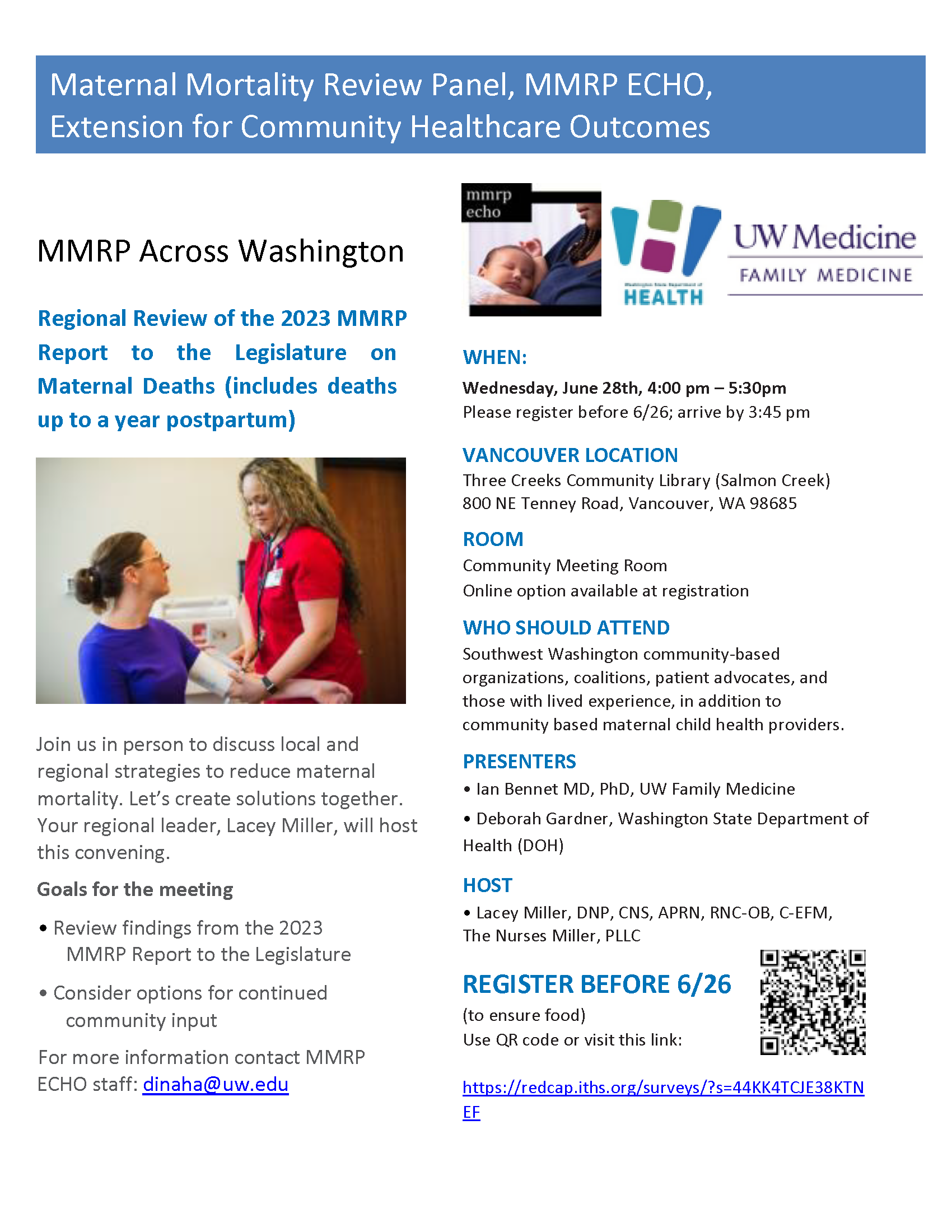 MMRP Across WA-Vancouver