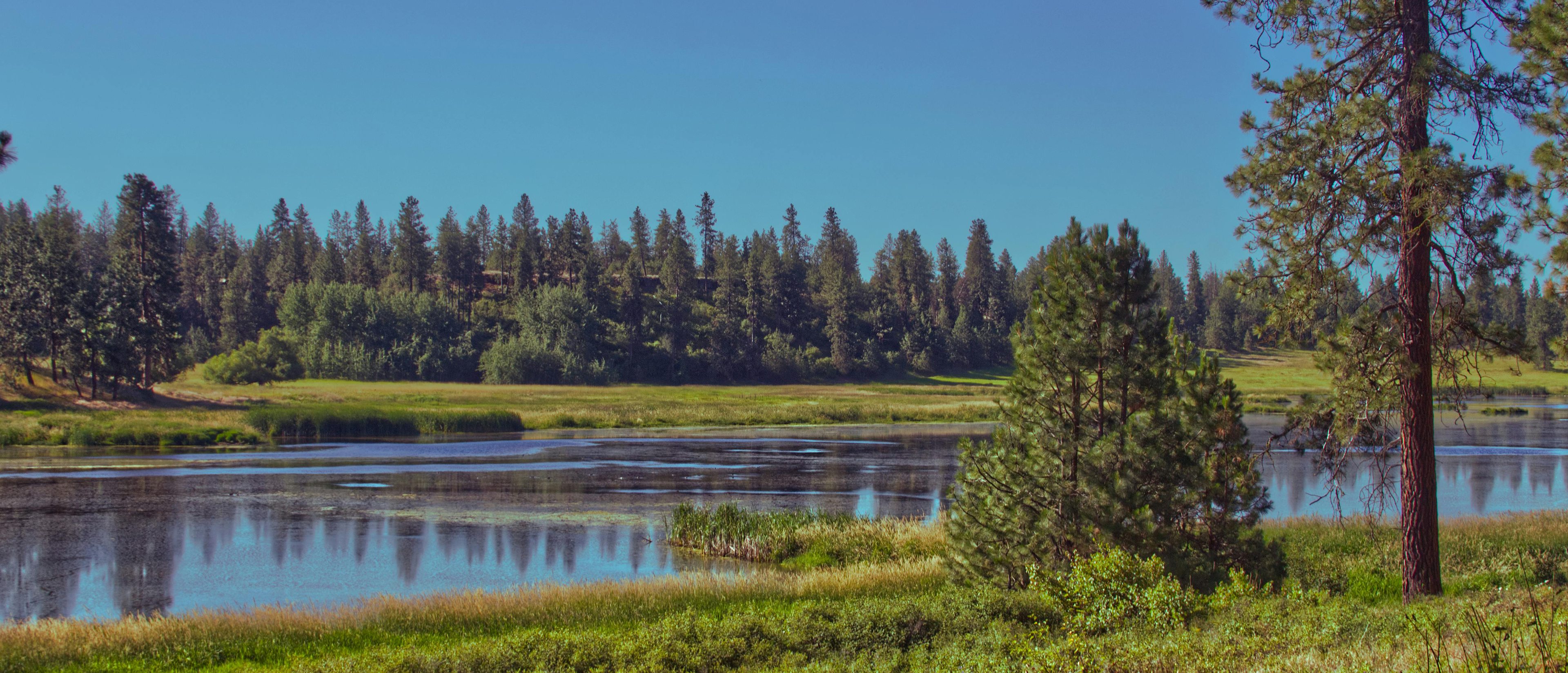 scenic view of water in eastern washington, Spokane