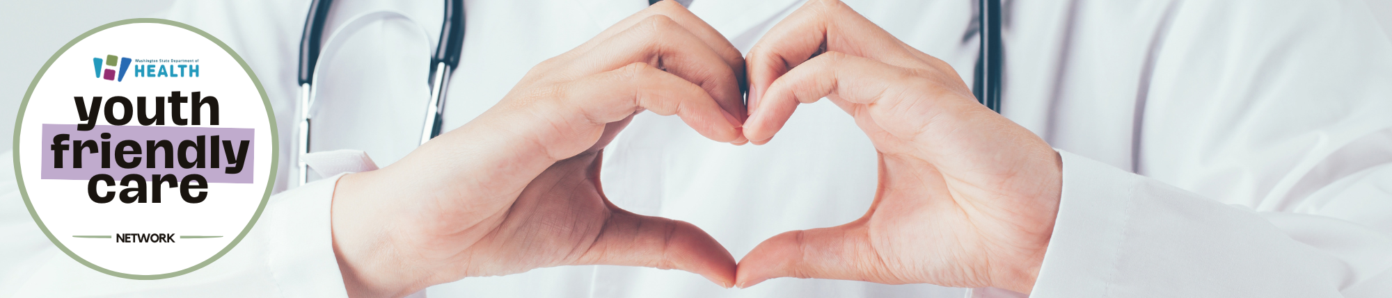 Doctor making a heart with hands